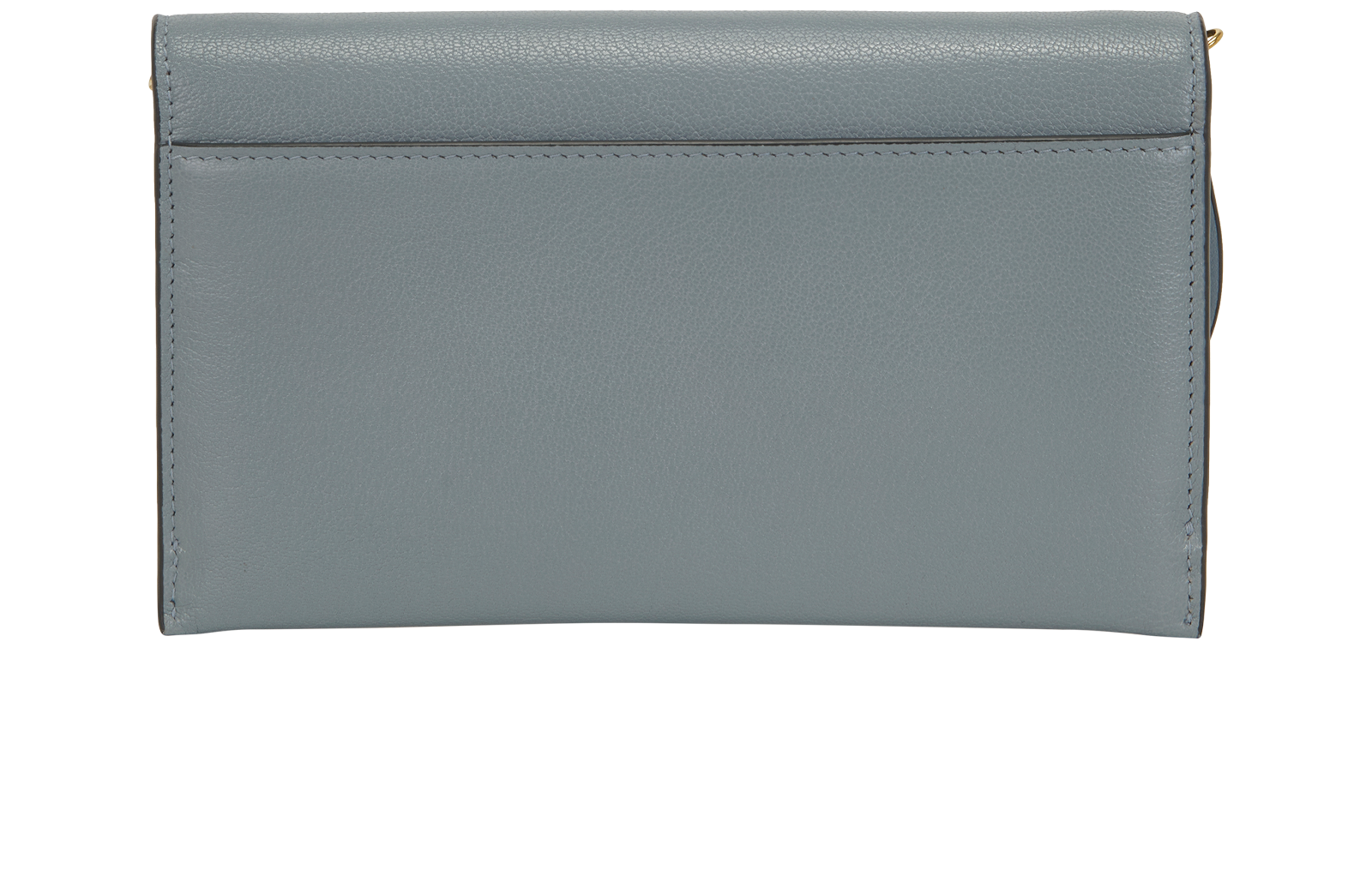 Small Saddle Pouch With Chain, &pound;695, Handbags, Blue, Leather, Back view